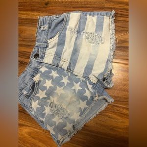 4th of july jean shorts